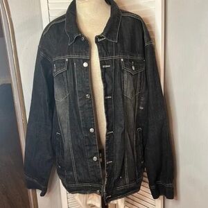 Men's Classic Black Denim Jacket